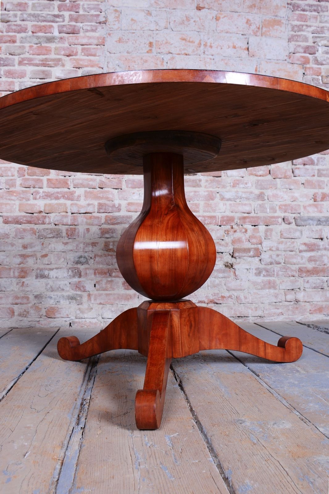 Restored Biedermeier Dining Table, Cherry Wood, Revived Polish, Austrian, 1820s photo furniture