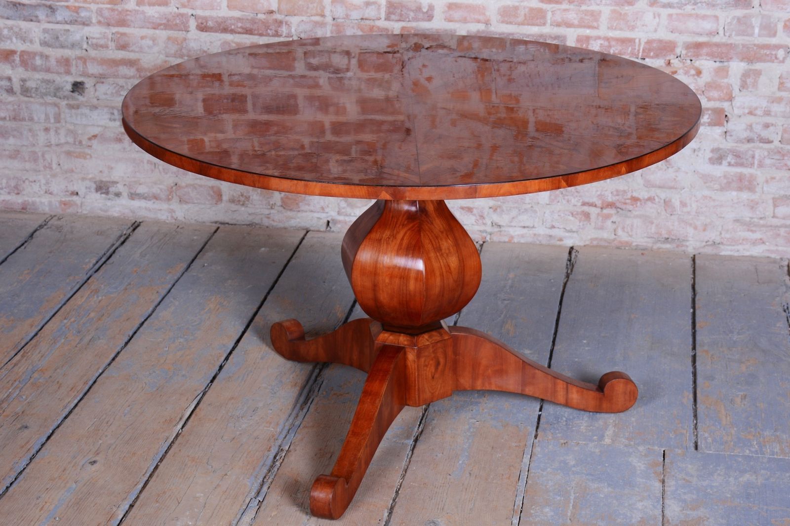 Restored Biedermeier Dining Table, Cherry Wood, Revived Polish, Austrian, 1820s photo buy