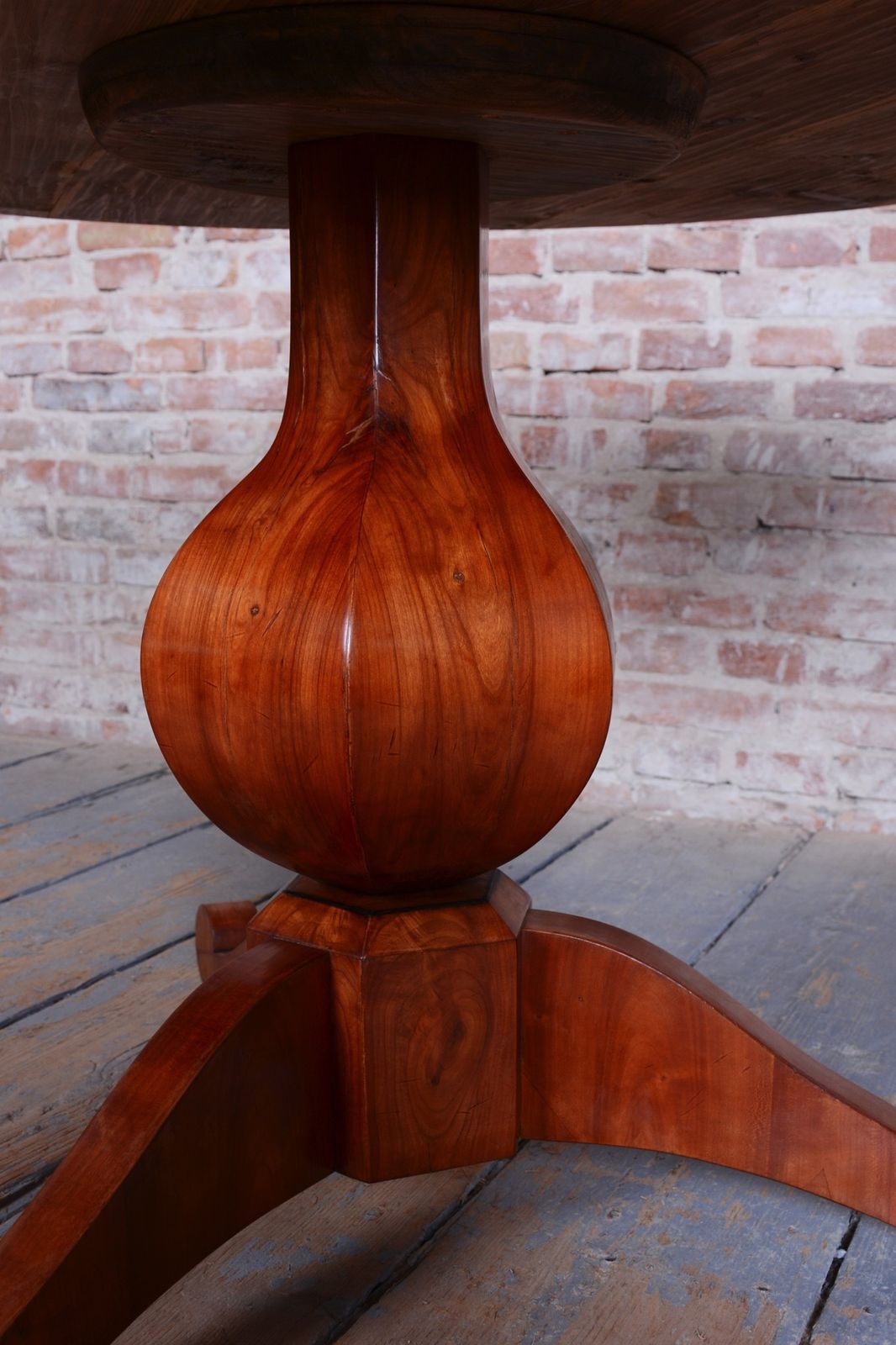 3800.0 Restored Biedermeier Dining Table, Cherry Wood, Revived Polish, Austrian, 1820s photo