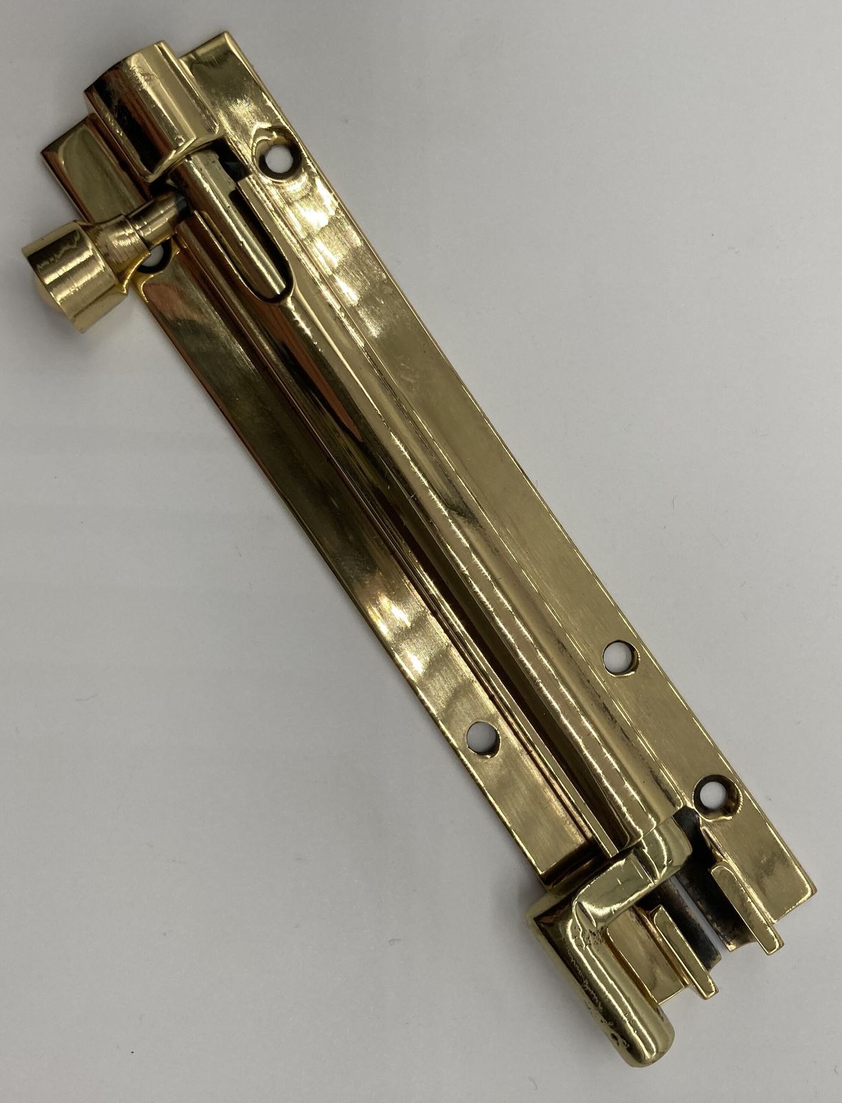 A Small Brass Crank Door Bolt, 1920s photo for sale