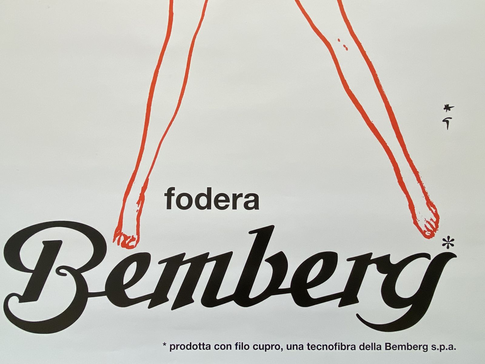 René Gruau, C.A. 1970s   Fodera Bemberg   Original Vintage Affiche Cm 140 X 100 photo buy