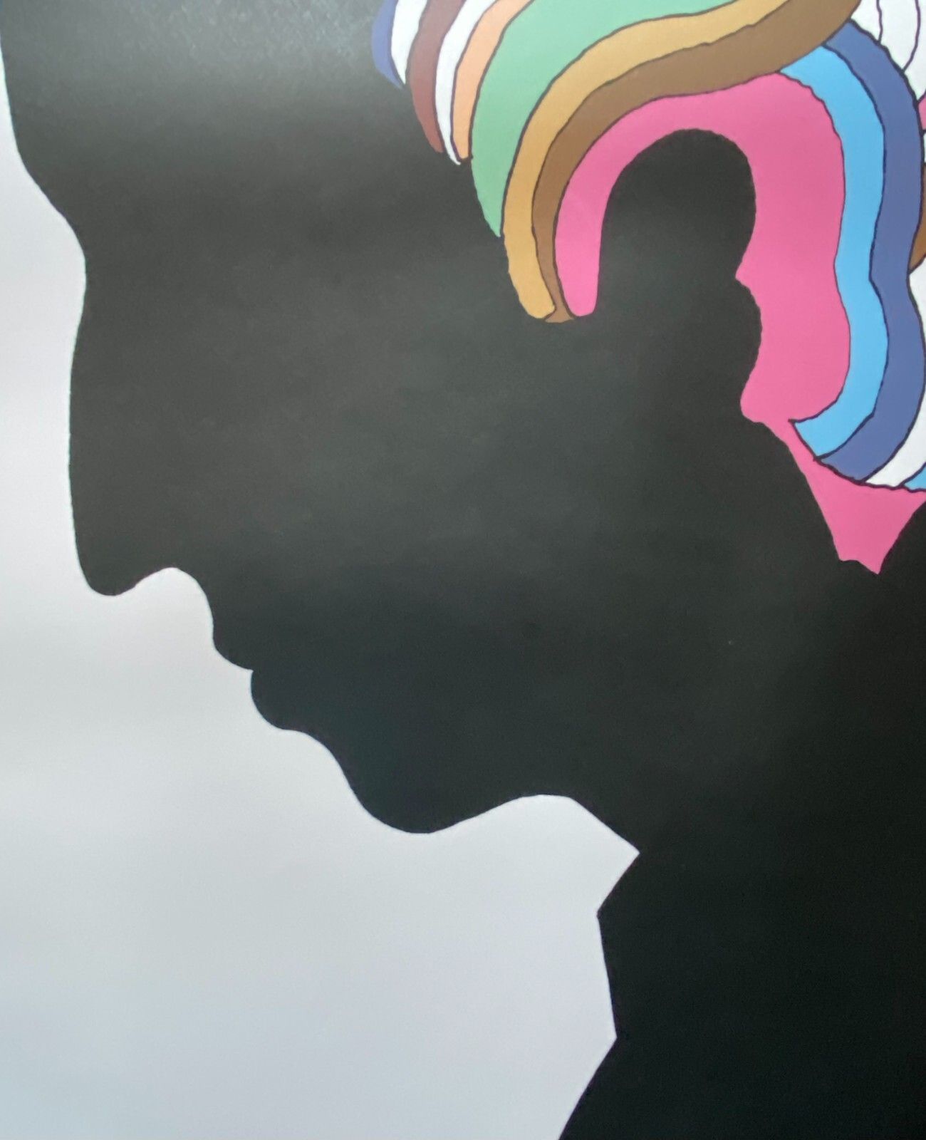 300.0 Milton Glaser, C.A. 1970s Bob Dylan Psychedelic Original Vintage Poster Cm 84 X 56 photo