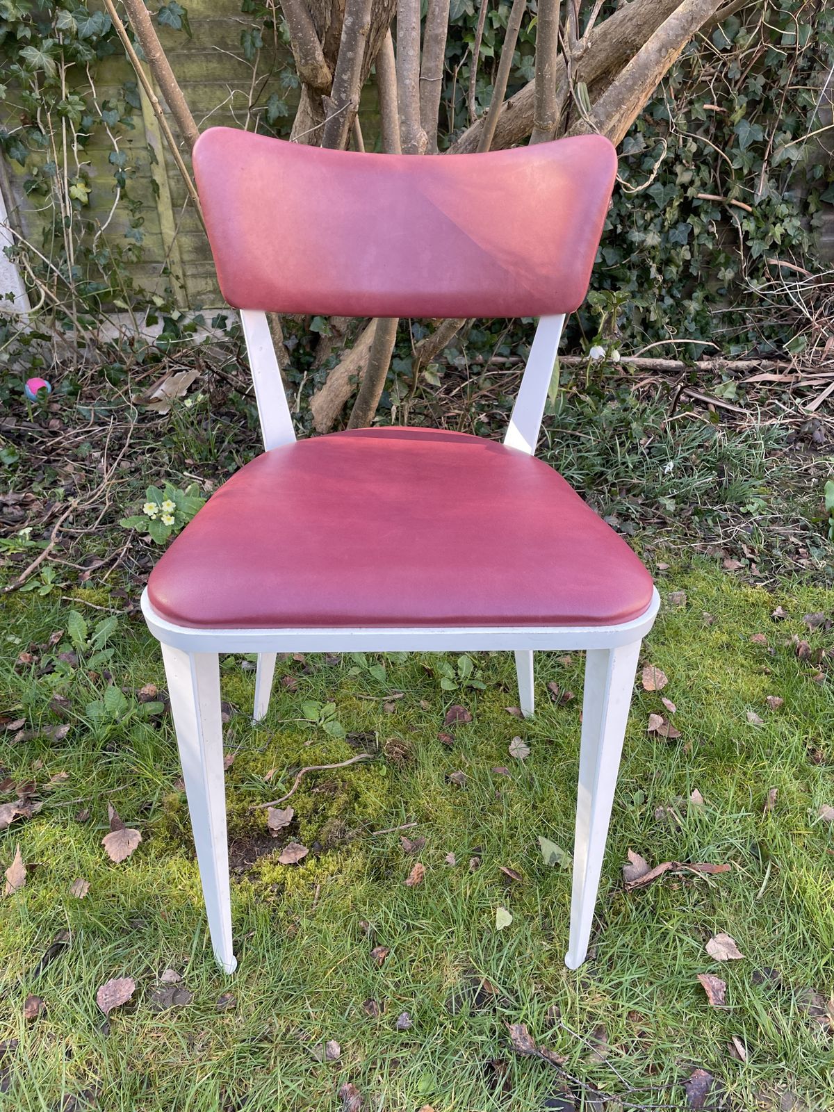 photo buy 2 Ernest Race Ba3,  Chairs Mid Century Design Probably Made In 1990s Brown Leather And Red Leather