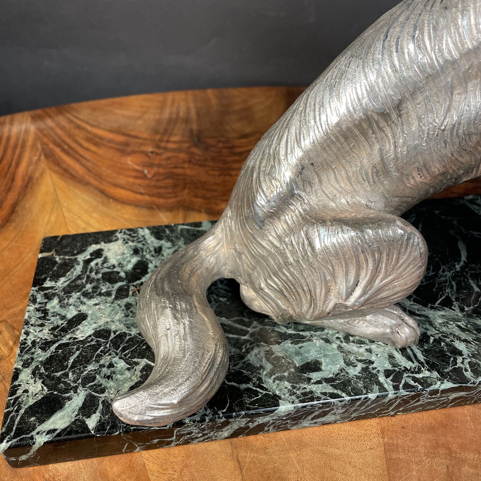 A Large French Art Deco Figure Of A Dog photo for sale