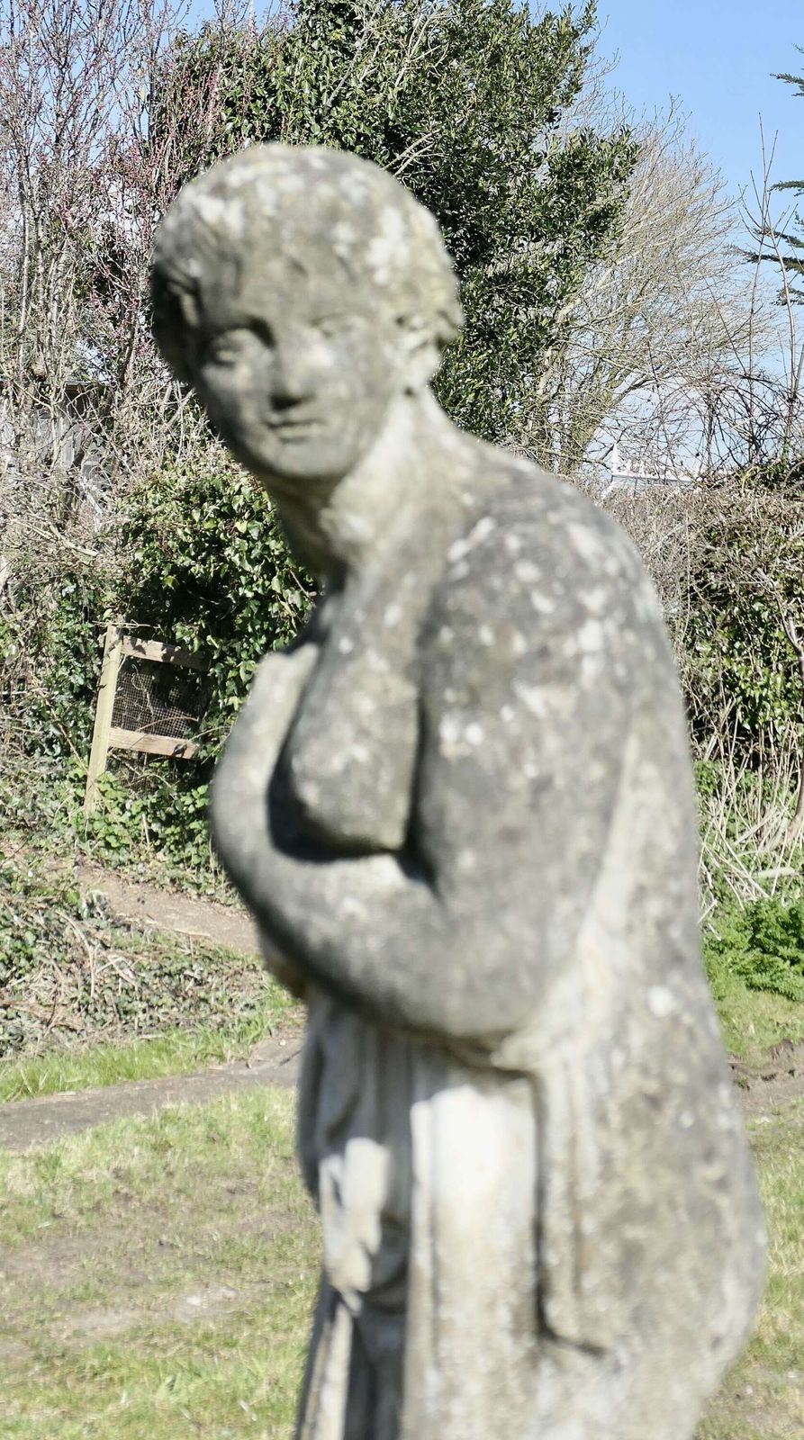 Large Weathered Garden Statue Of Venus photo Garden Decor