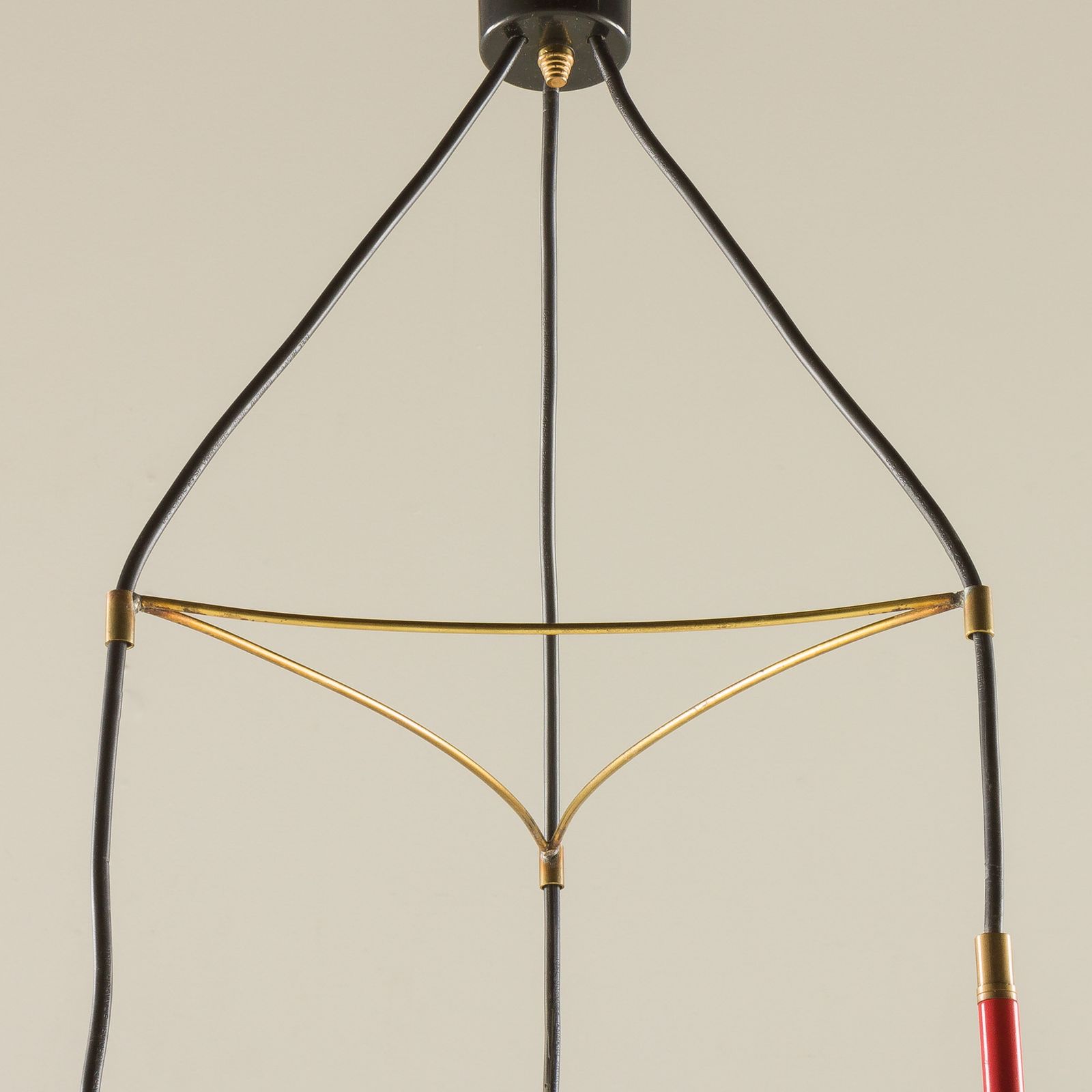 Italian Pendant Lamp With “Lattimo” Murano Glass Shades, Mid Century Modern, 1970s photo 585.0