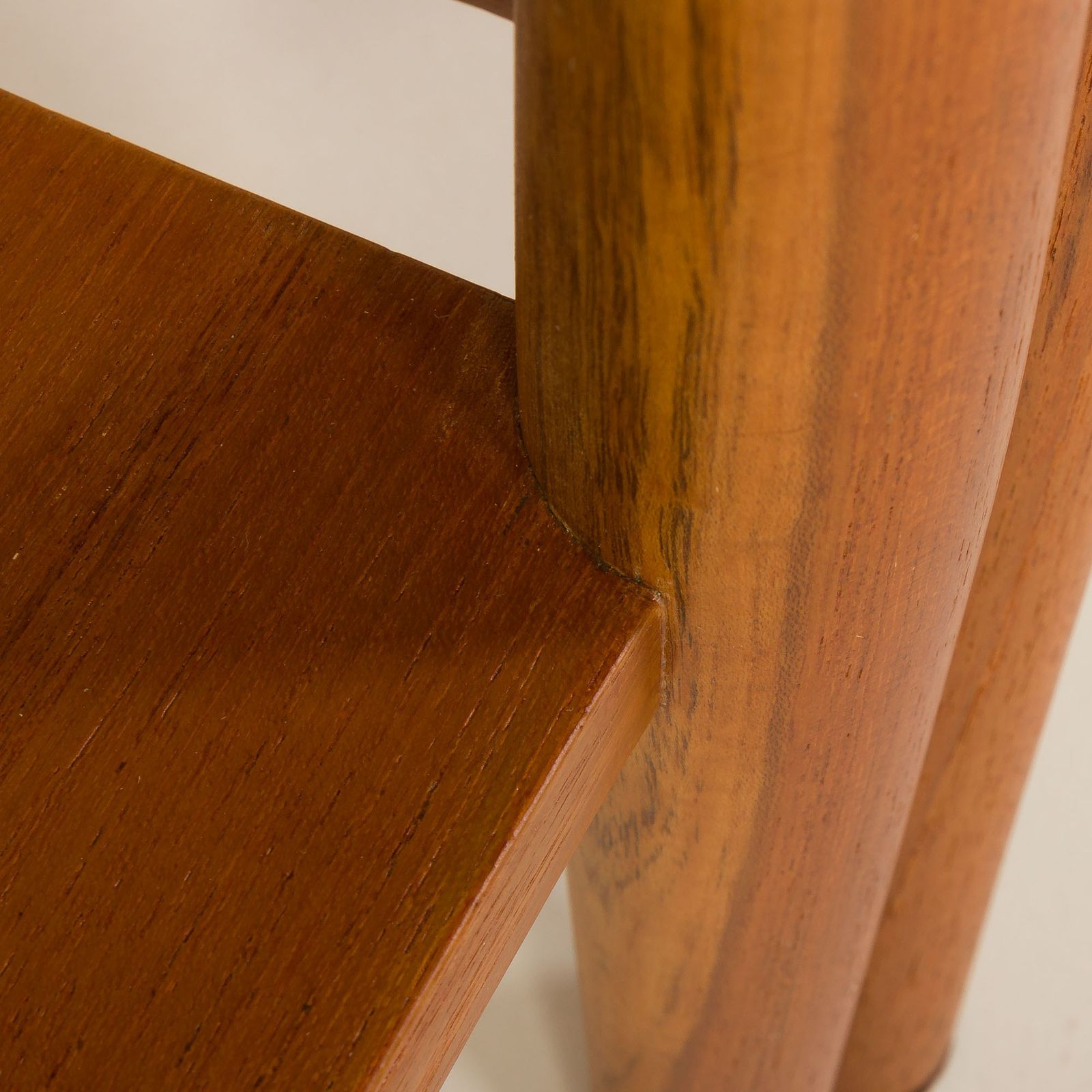 photo vinterior Pair Of Mid Century Minimalist Nightstands, Bedside Tables In Solid Teak, Denmark 1970s