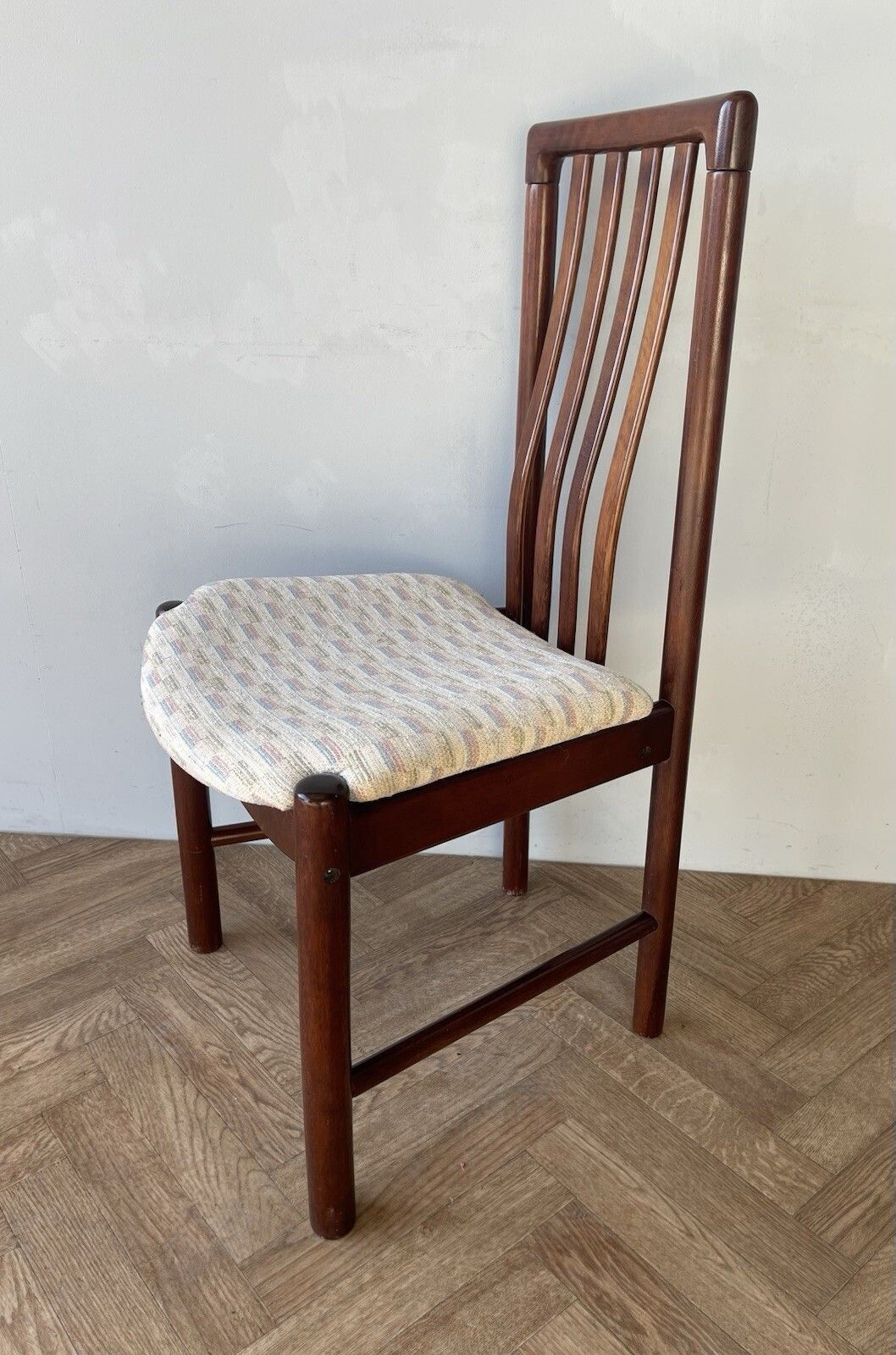 Danish Skovby Vintage Large Rosewood Dining Chairs Seats X 6 photo for sale
