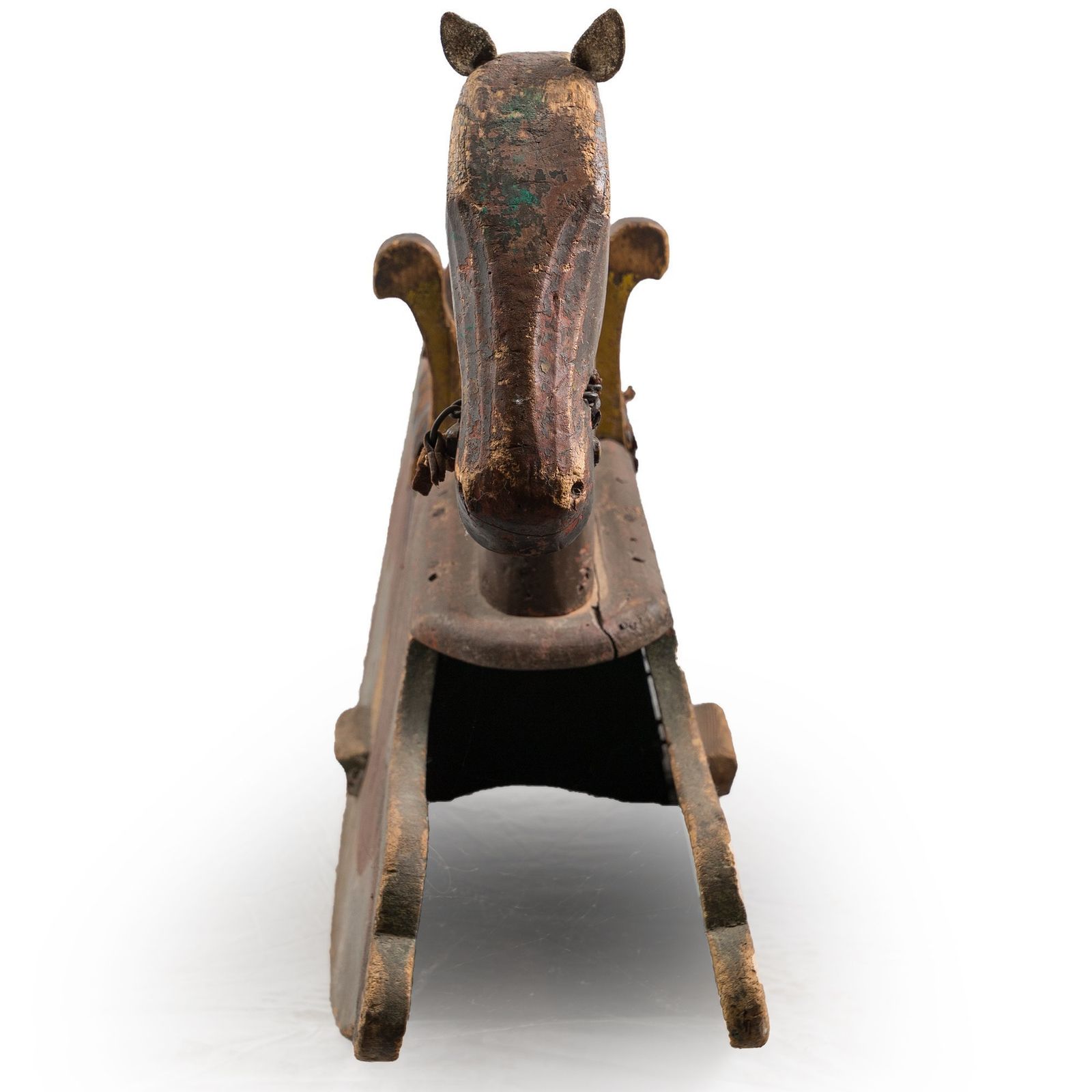 Antique Pine Children's Toy Rocking Horse photo furniture