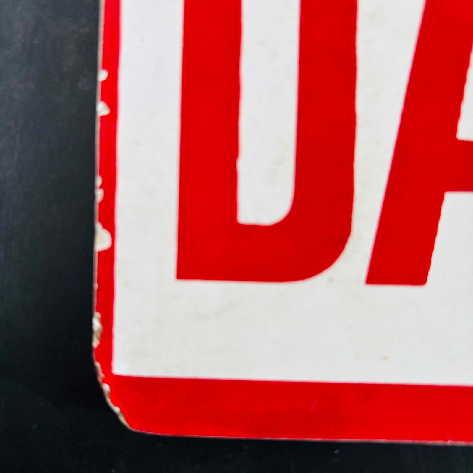 Vintage Danger Sign photo vinterior