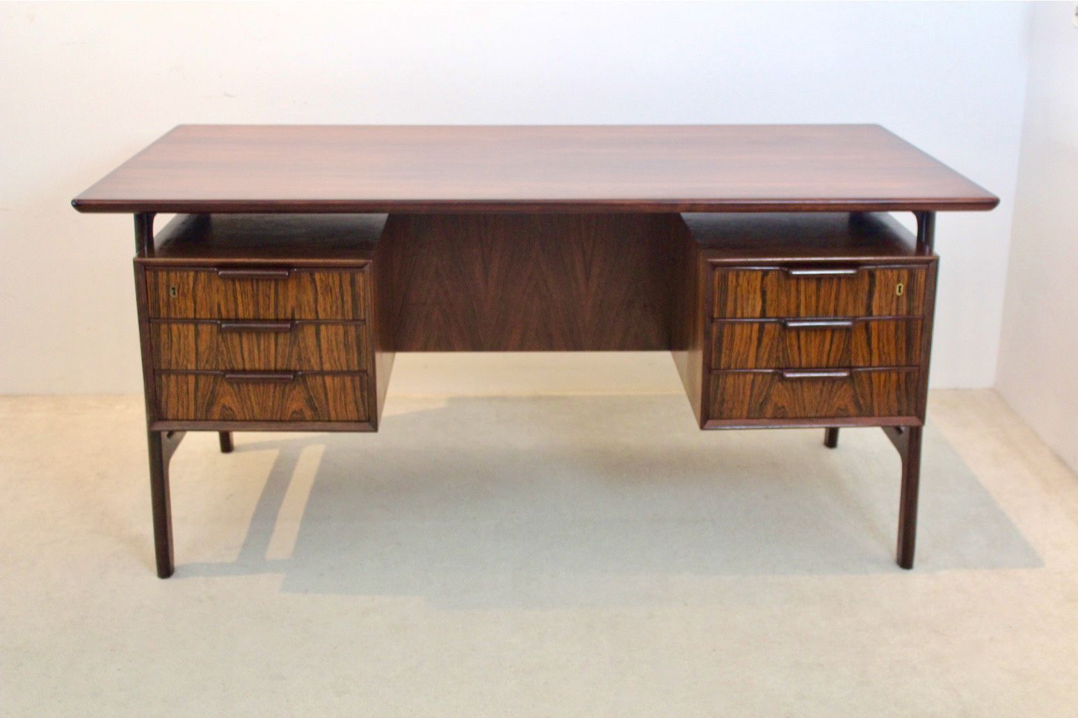 4585.0 Free Standing Danish Mid Century Writing Desk By Arne Vodder, Denmark photo