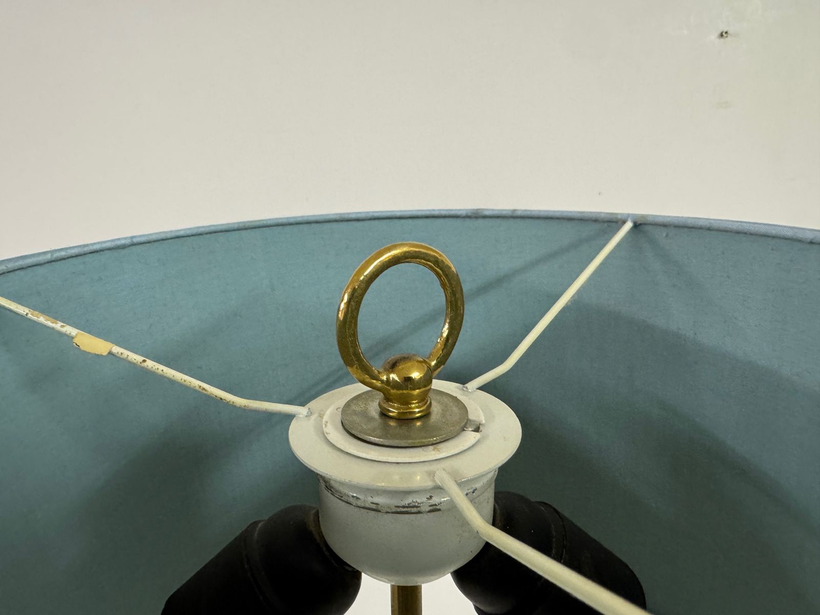 1970s French Faux Bamboo Floor Lamp In Brass photo furniture
