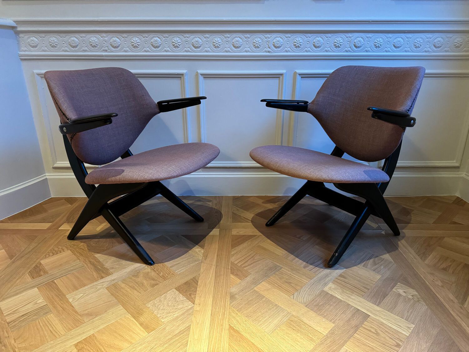 Pair Of Louis Van Teeffelen Armchairs For Webe photo furniture