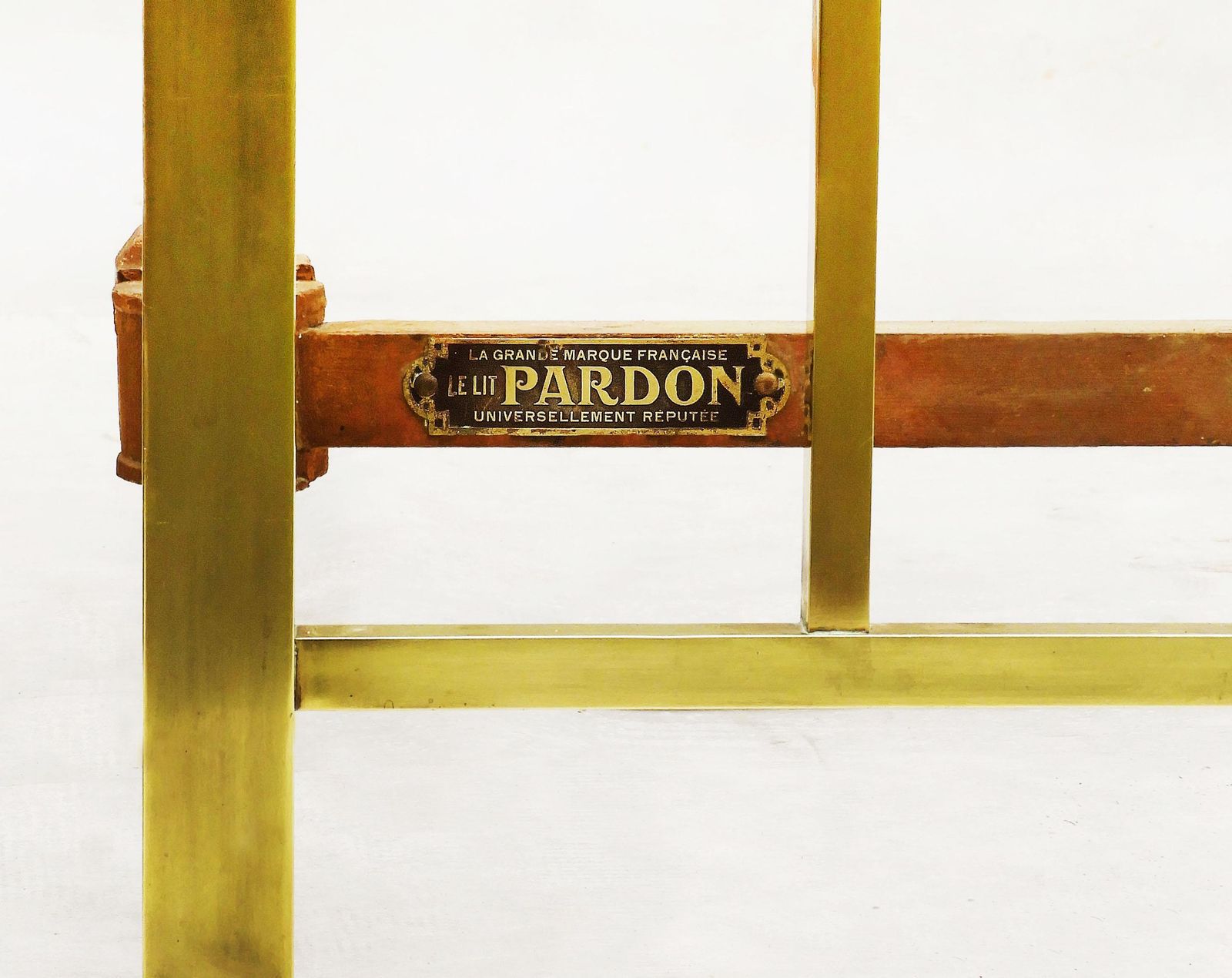 photo furniture Art Deco French Brass Bed C1930 By Pardon Us Queen/Uk King