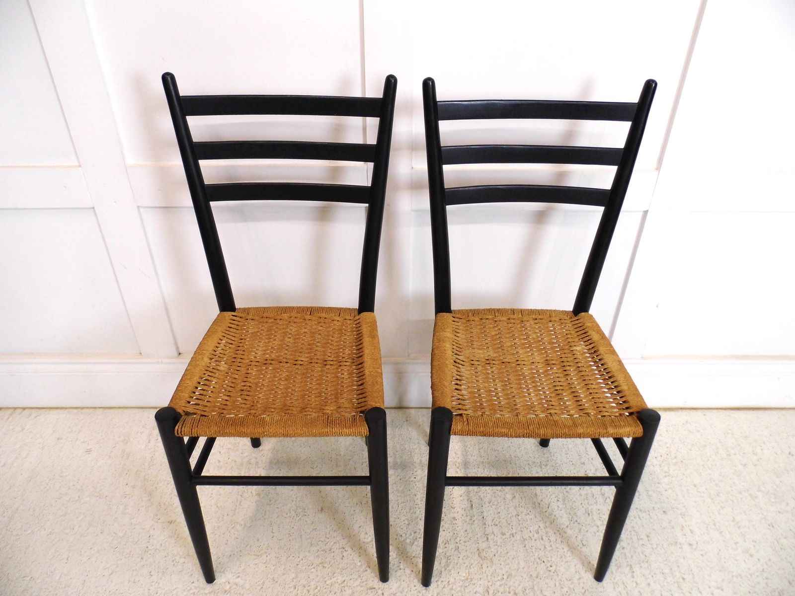 photo for sale Vintage Italian Ponti Style Early Ikea 1970s Calypso Chairs