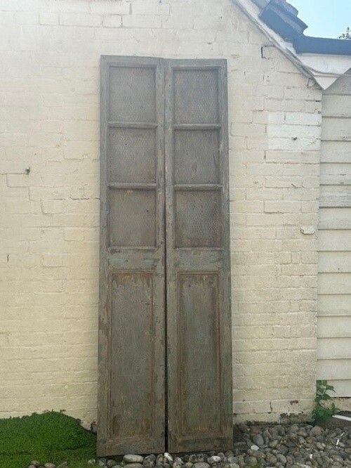 Pair Of Vintage French Shutter Doors