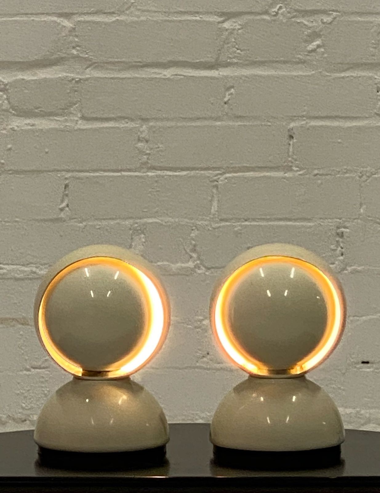 Pair Of Eclisse Table Lamps By Vico Magistretti photo Lighting