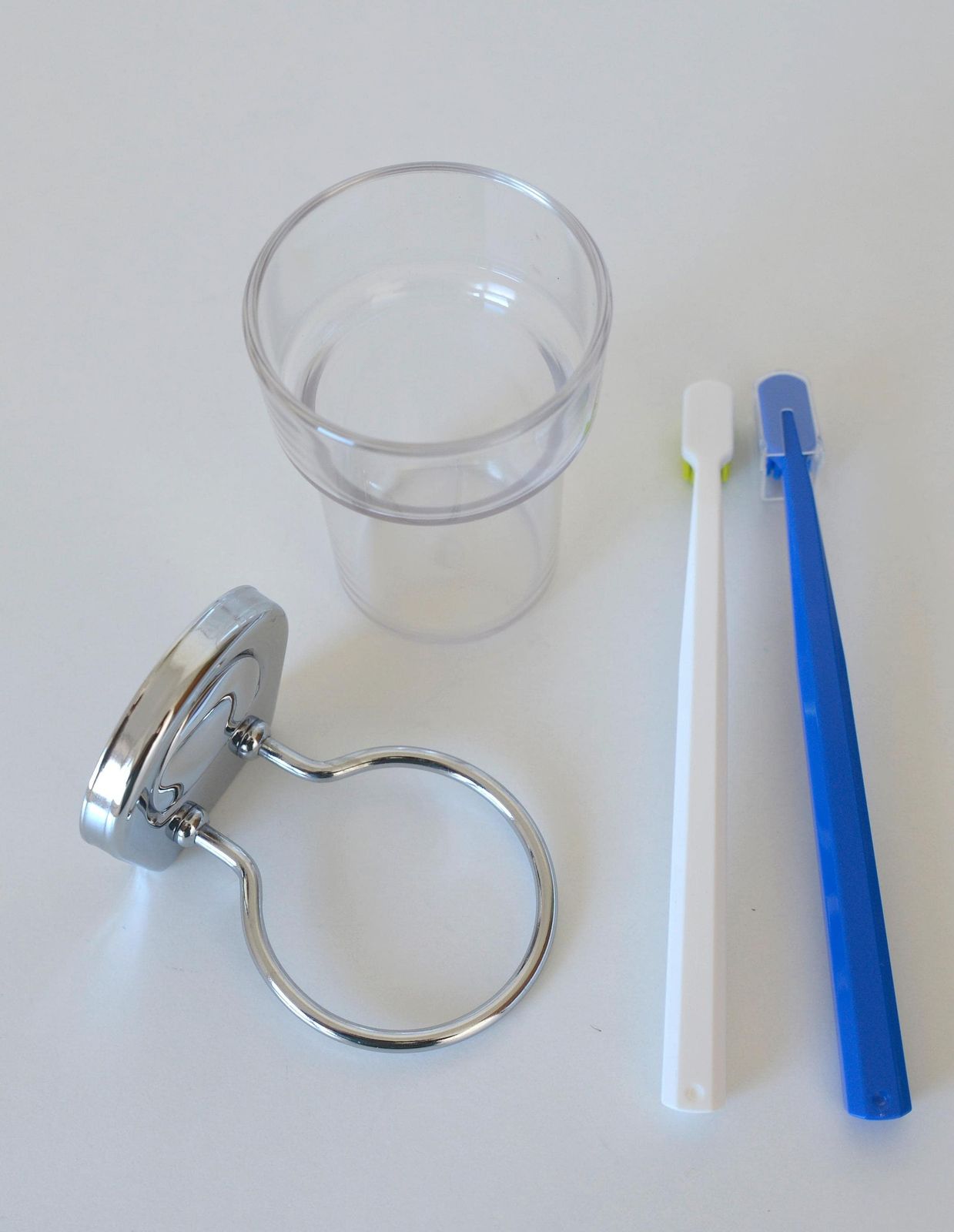 Vintage Bathroom Chrome Wall Mount Set / Retro Bathroom Accessories / Nos 1990's / Towel Rack / Soap Dish / Coat Hook / Toothbrush Holder photo 188.0