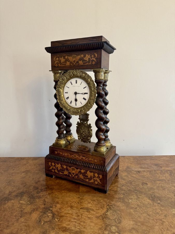 Fine Quality Antique French Portico Timepiece photo buy