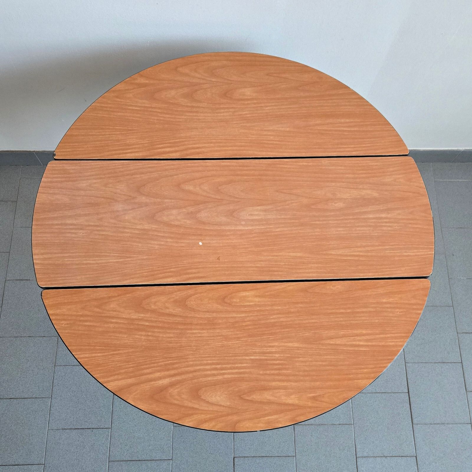 Vintage 1950s Formica 50s Retro Zazou Extendable Folding Round Dining Table photo 256.0