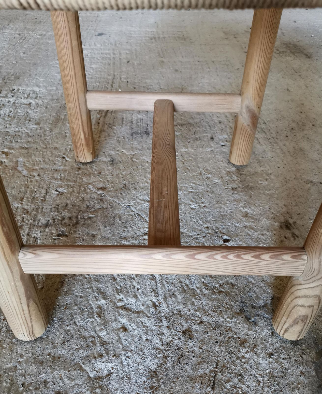 Rare Set Of Six Friis & Moltke Dining Chairs In Solid Oregon Pine. Denmark 1970s photo vintage
