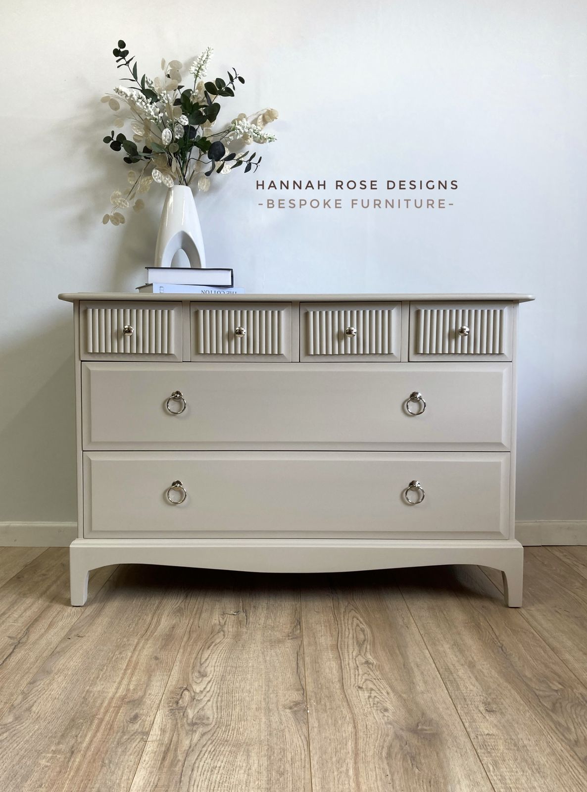 Available To Customise   Professionally Painted Stag Chest Of Drawers photo vintage