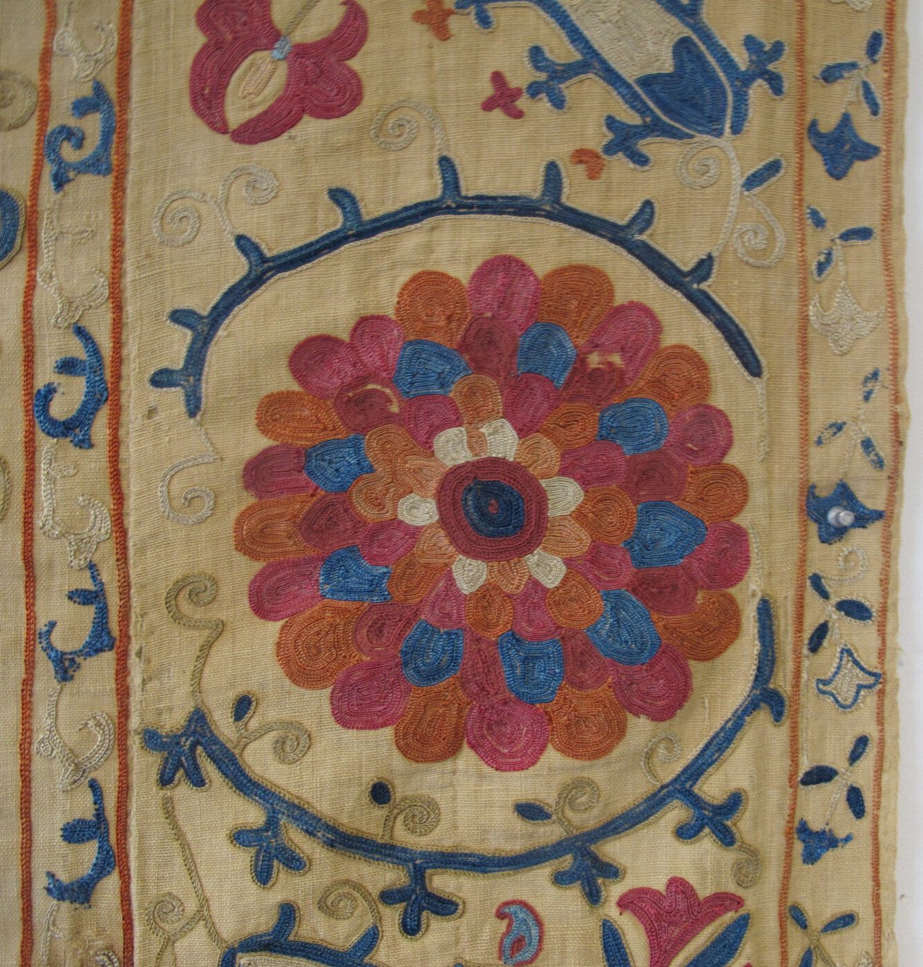 Antique Bokhara Silk Embroidered Suzani, Circa 1860, 1.36m X 0.99m photo buy