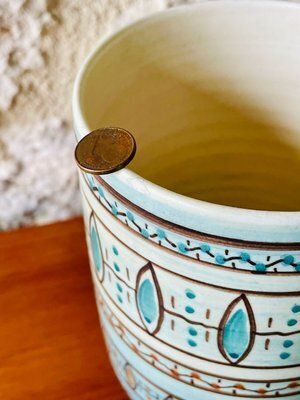 Mid Century Ceramic Vase By Louis Bacculini, Vallauris, 1960s photo 245.0