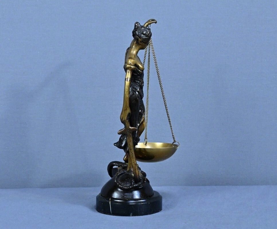 photo buy Bronze Allegory Of Justice, After C.Franchomme – Early 20th Century