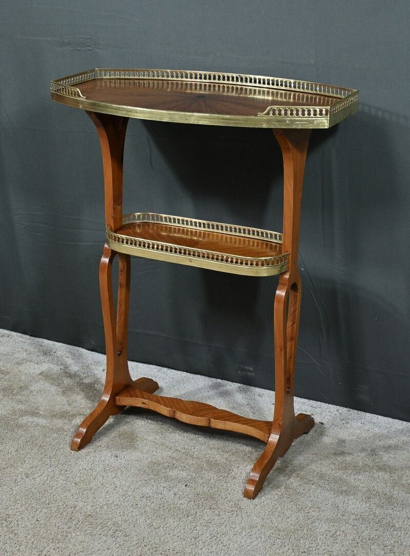 Louis XVI Style Mahogany Veneer Coffee Table – Late 19th Century photo furniture