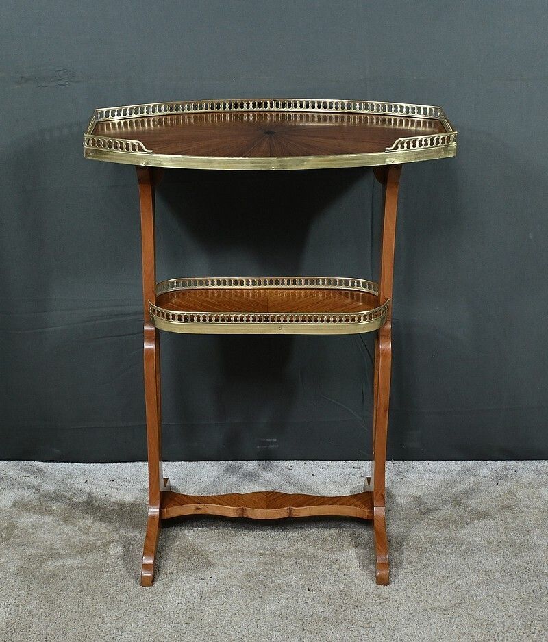 Louis XVI Style Mahogany Veneer Coffee Table – Late 19th Century photo 1110.0