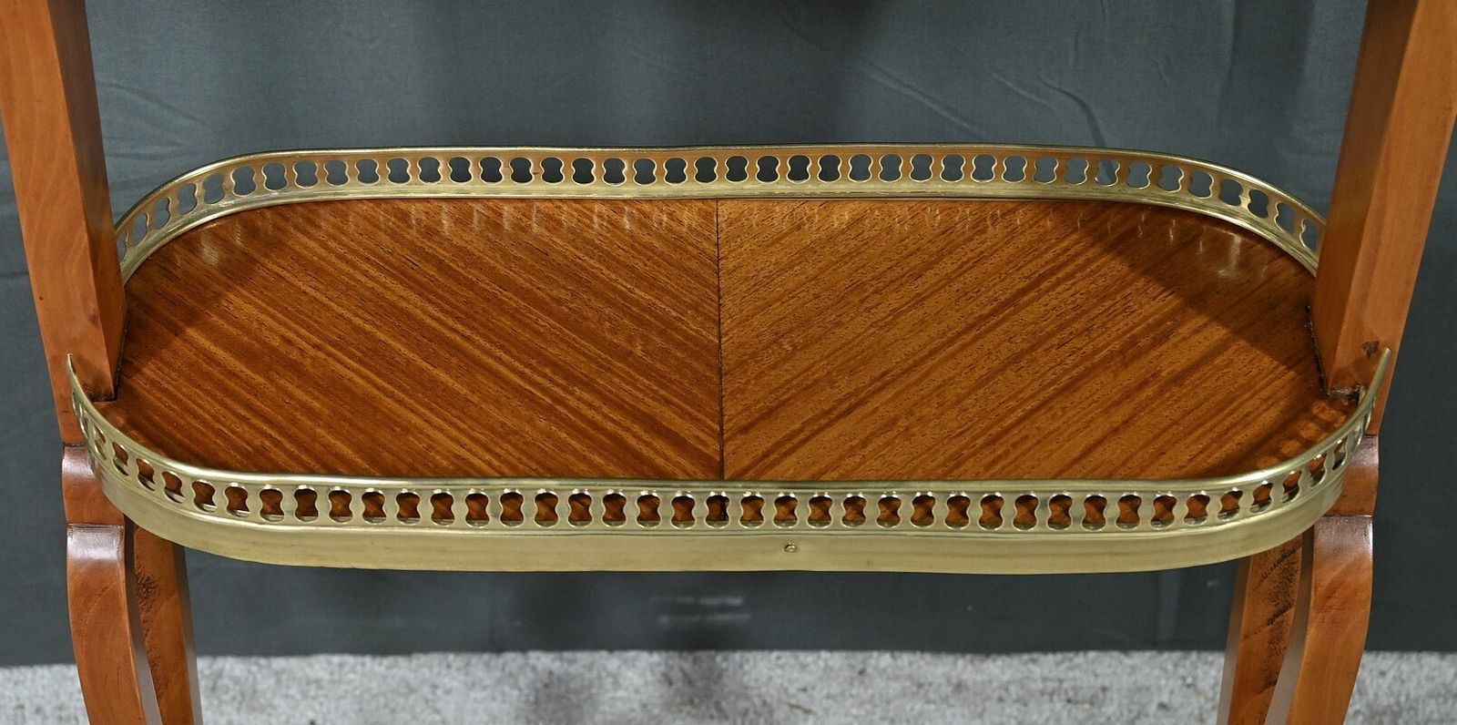 Louis XVI Style Mahogany Veneer Coffee Table – Late 19th Century photo vinterior