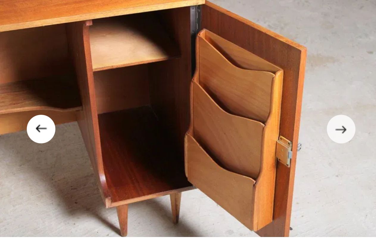 Mid Century Metamorphic Teak  Desk By New Craft photo vinterior