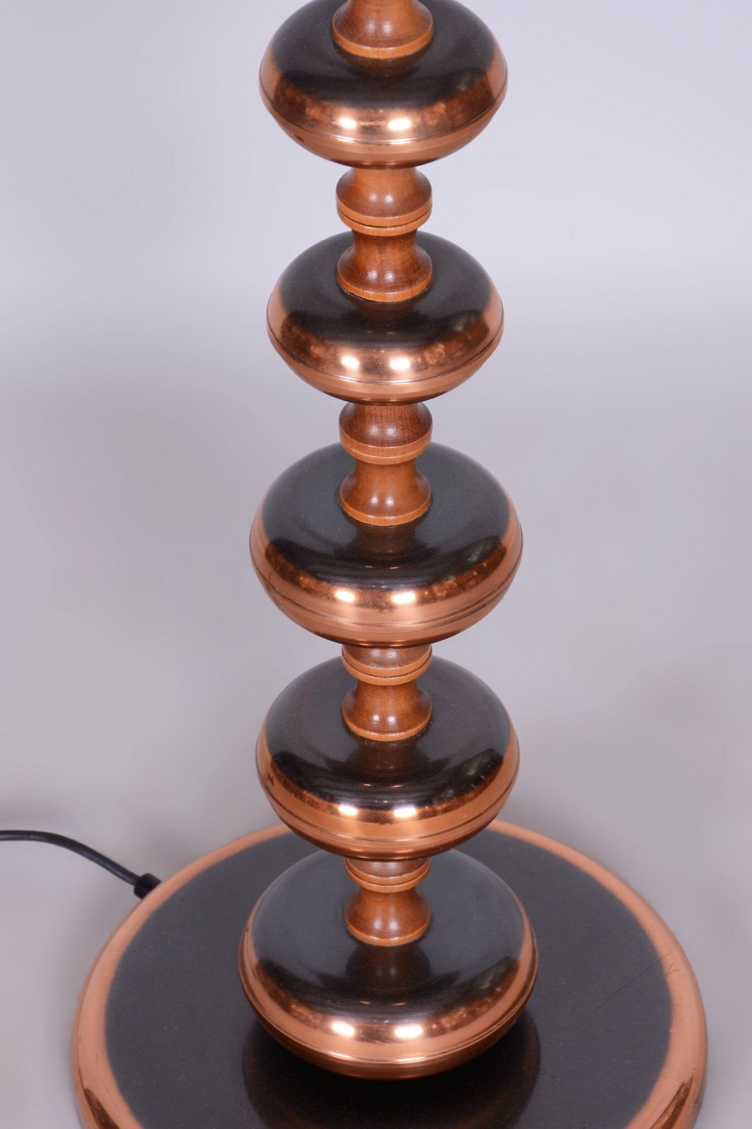 photo furniture Restored Mid Century Floor Lamp, Steel, Copper, Czech, 1960s