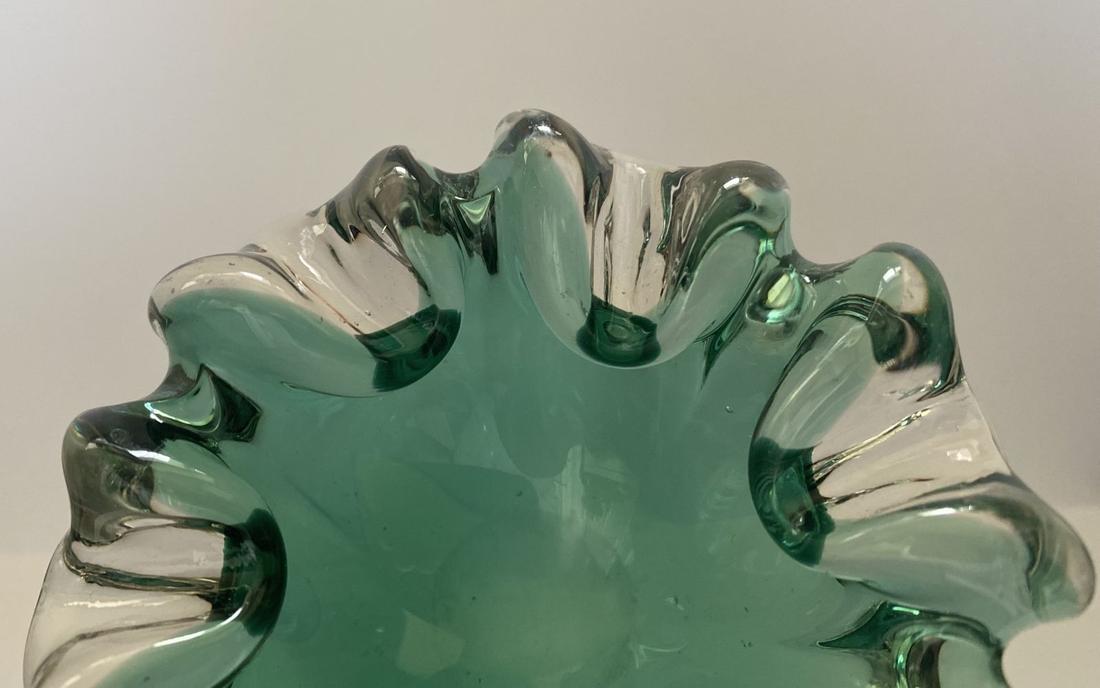 Home Decor Vintage, 1960’s, Murano Sommerso, Italian Art Glass Bowl photo