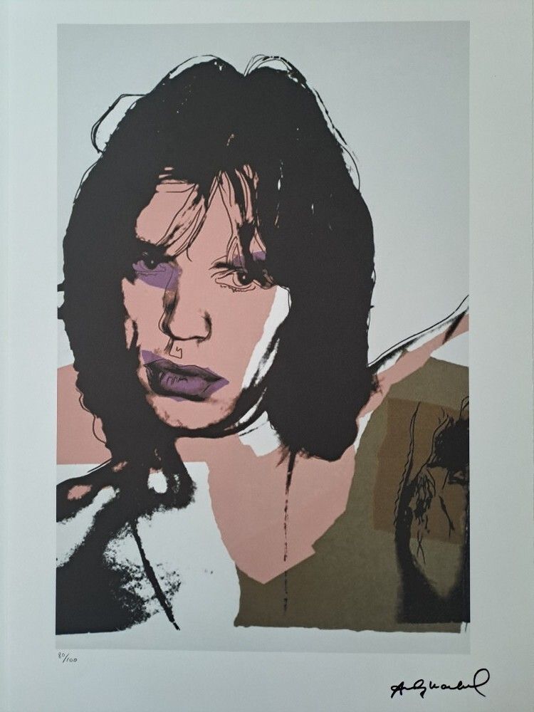 Andy Warhol Signed Mick Jagger Certificate Leo Castelli