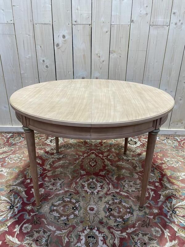 Table De Salle à Manger Louis XVI En Merisier Et Deux Allonges photo vinterior