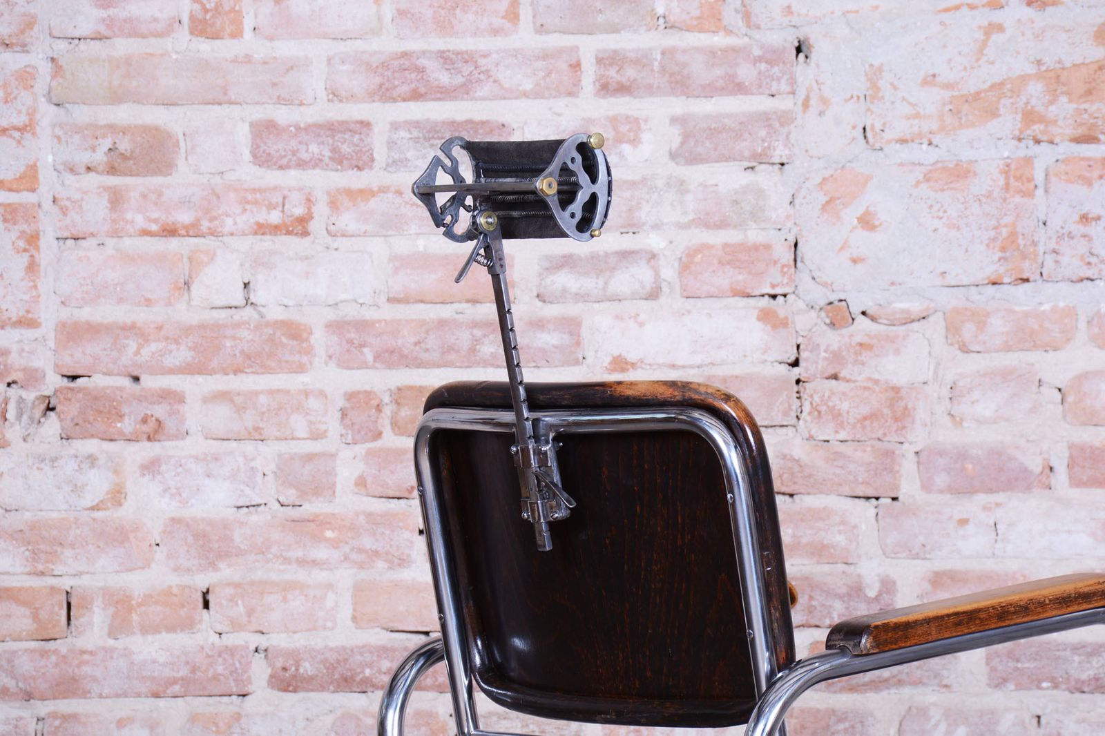 photo for sale Original Bauhaus Hairdresser Chair, By Mücke   Melder, Beech, Czech, 1930s