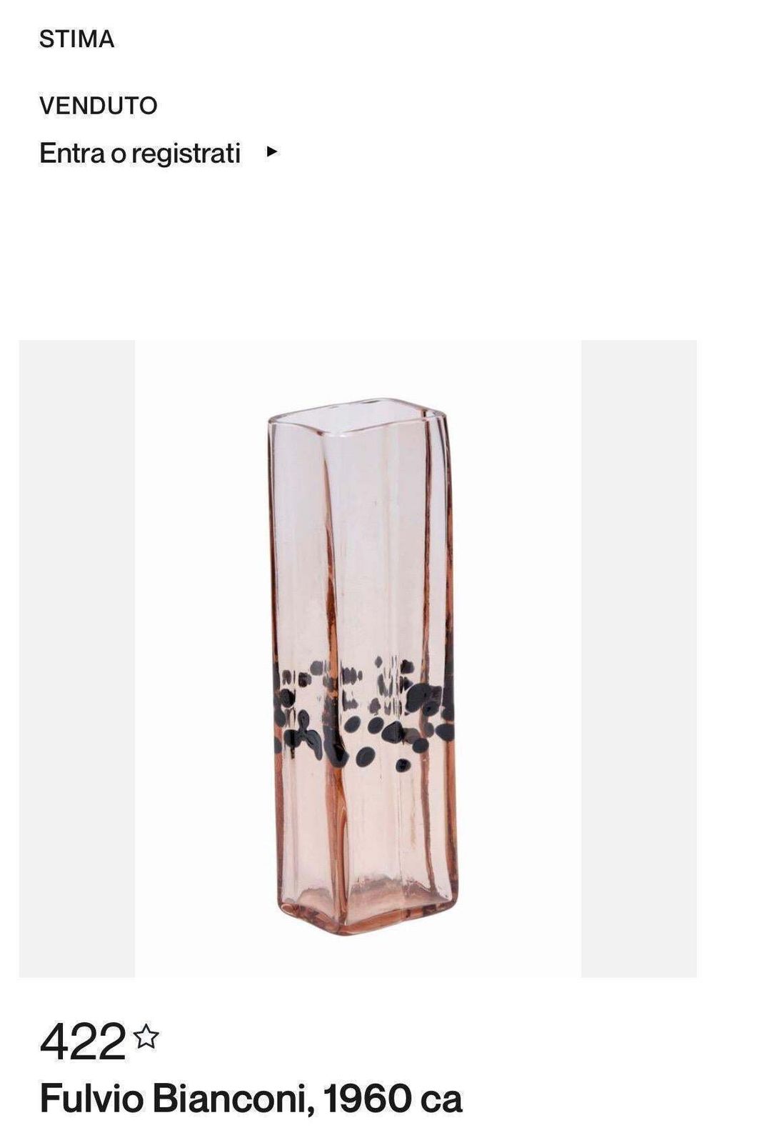 photo buy 1960s Modern Purple And Black Murano Glass Vase By Fulvio Bianconi For Venini