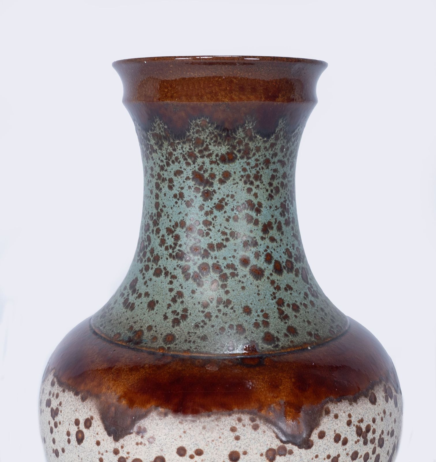 Large Mid Century West German Karamik Floor Vase photo for sale