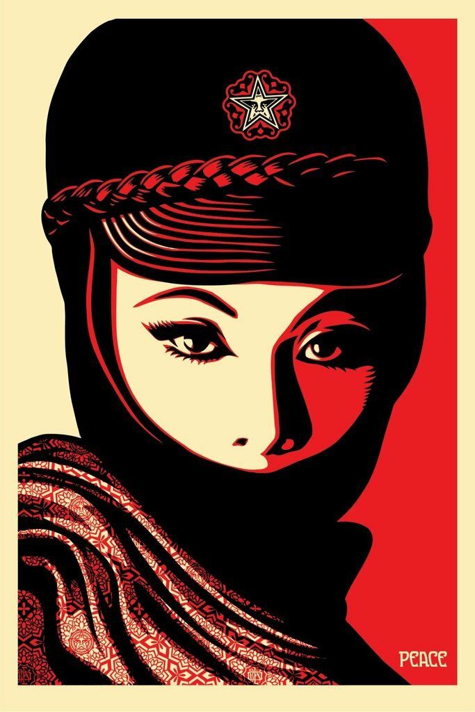 Shepard Fairey, 2021 Mujer Fatale Offset Lithograph On Thick Paper Cm 91,5 X 61