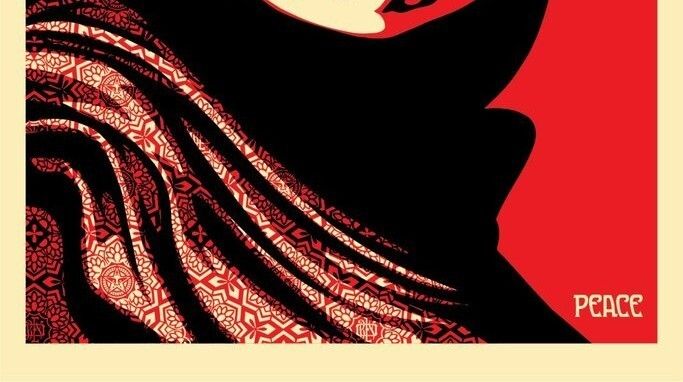 Shepard Fairey, 2021 Mujer Fatale Offset Lithograph On Thick Paper Cm 91,5 X 61 photo for sale