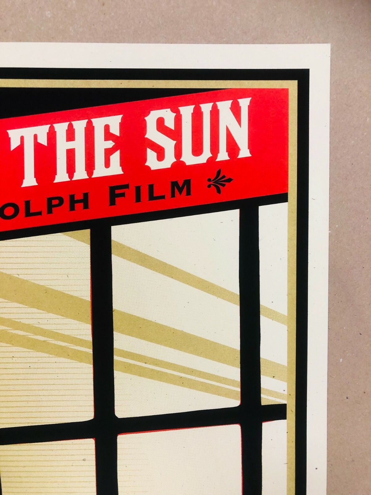 Shepard Fairey, 2014 Wind Chases The Sun Original Silkscreen Cm 61.3 X 46 photo Art
