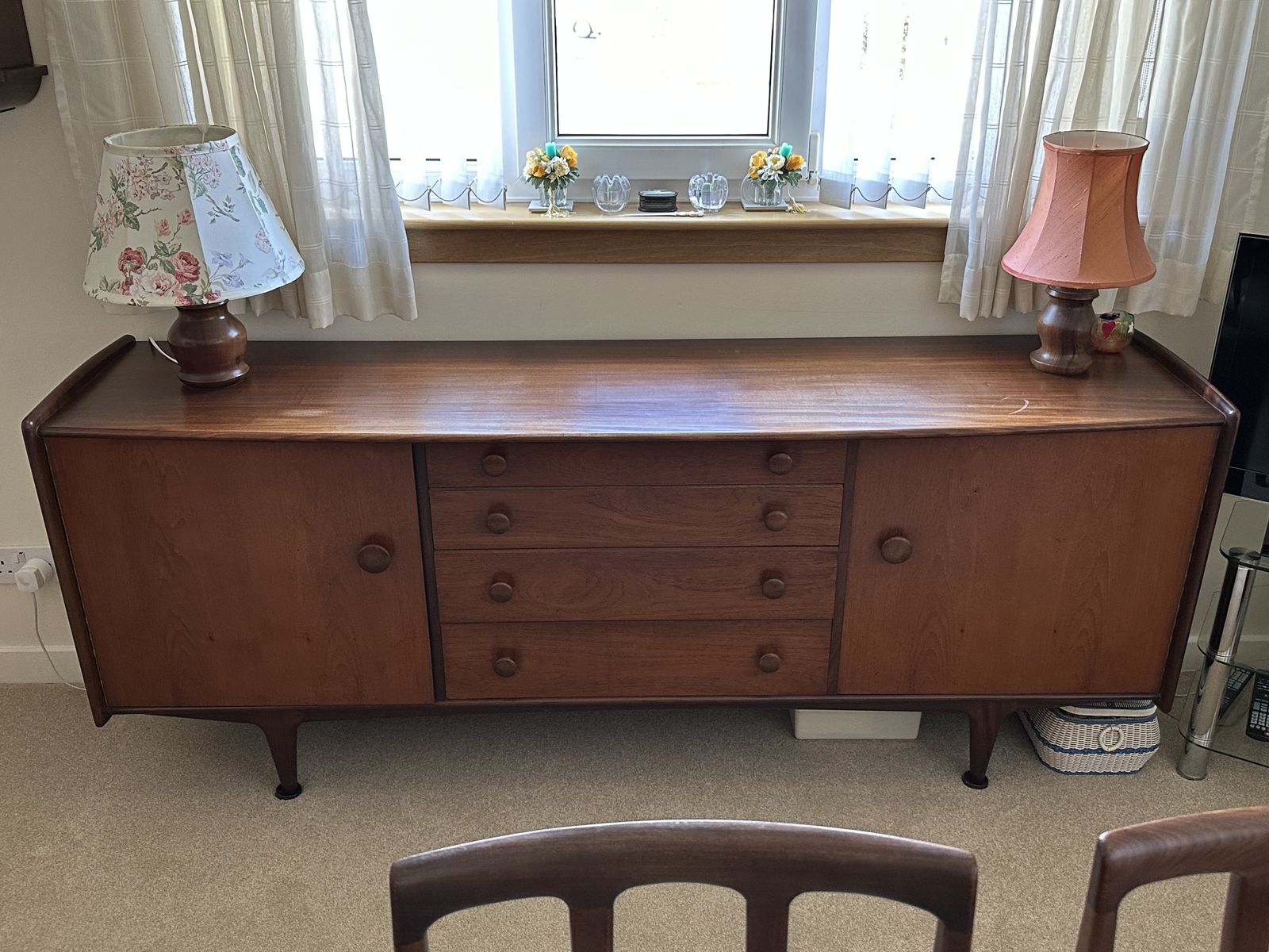 photo buy Dininroom Suite Of Furniture From 1970's   Exceptional Condition & Quality   8 Chairs Incl 2 Carvers