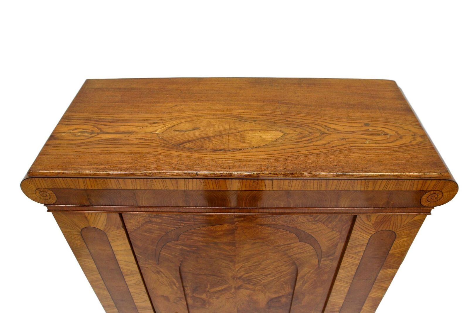 19th Century Biedemeier Cabinets   Pair, Ashwood With Inlay Works, Cz Ca. 1860 photo vintage