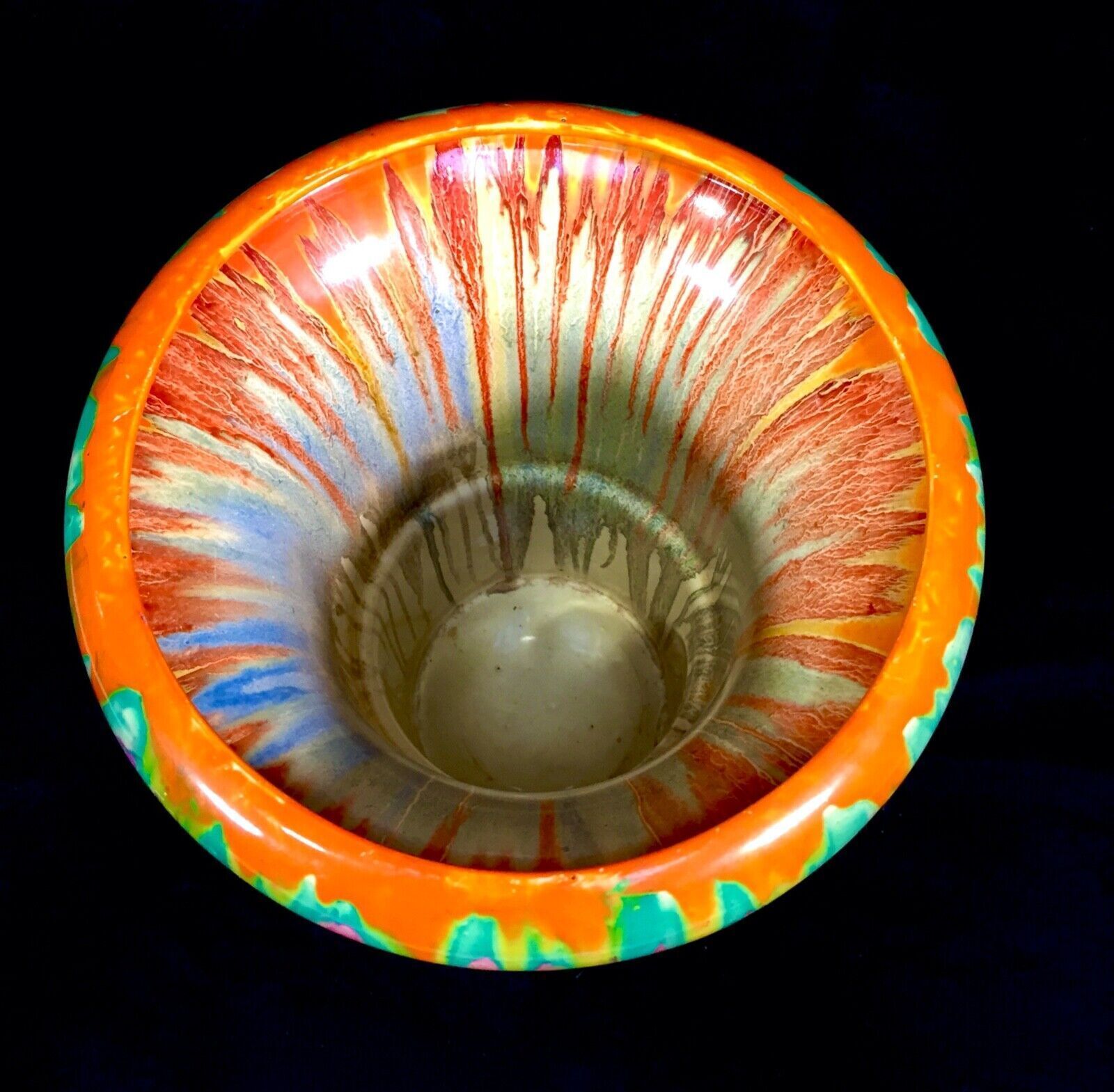 Antique Clarice Cliff   Delecia 375 Archaic Vase Art Deco Pottery Bizarre C1930 photo buy