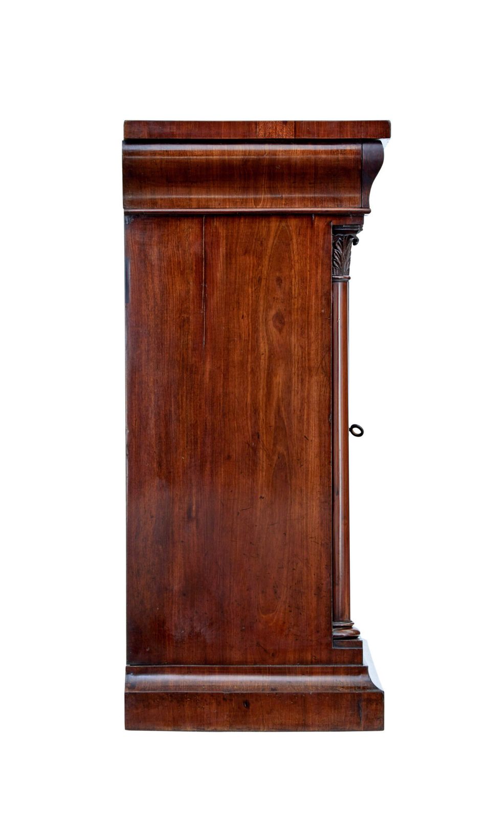Mid 19th Century Danish Empire Mahogany Mirror On Cabinet photo 1865.0