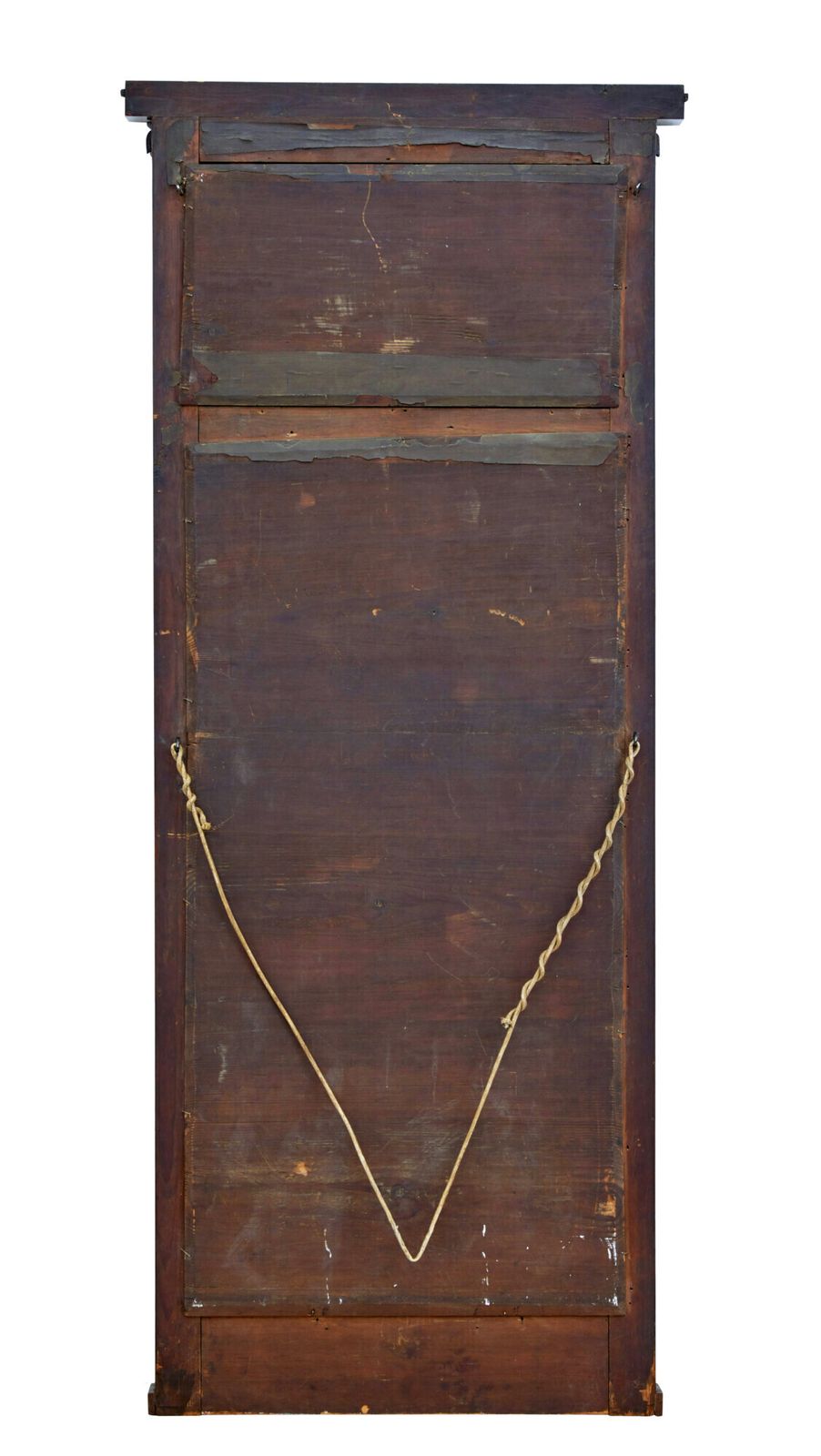 Mid 19th Century Danish Empire Mahogany Mirror On Cabinet photo vintage