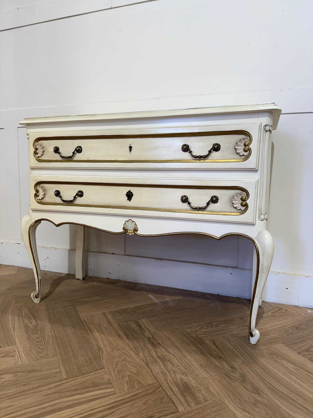 French Original Painted Ornate Chest Of Drawers 2 Drawer Chest Of Drawers photo furniture