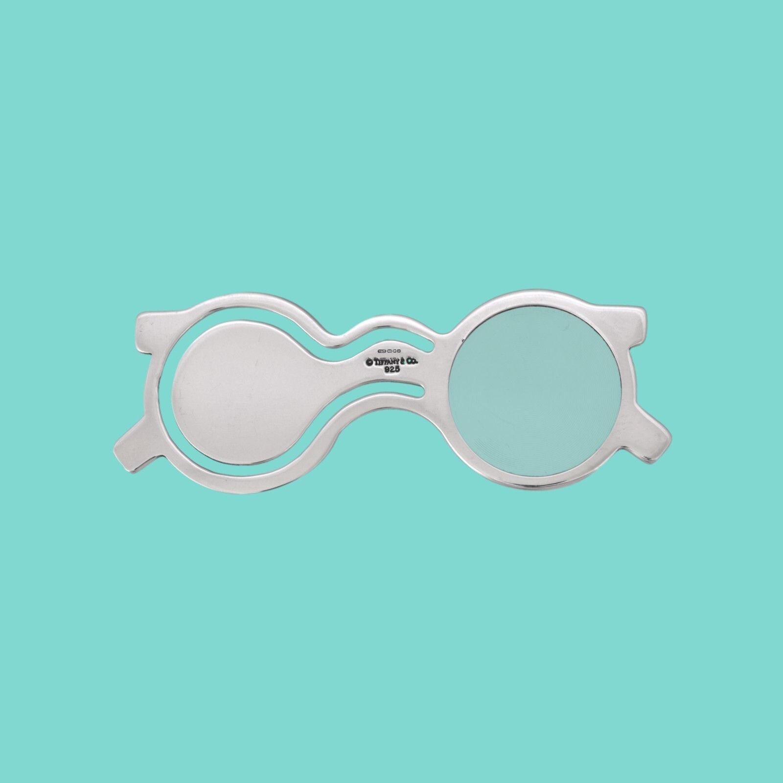 Novelty Tiffany & Co Silver Bookmark Page Marker Eyeglasses Magnifier photo furniture